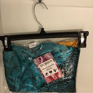 Silk sari wrap skirt